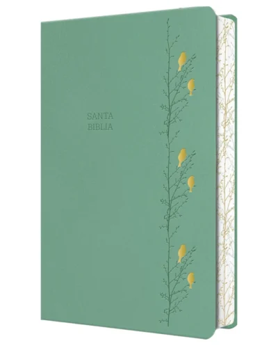 Biblia Reina Valera 1960 - Mediana Letra Gigante Verde Pájaros