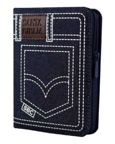 Biblia Reina Valera 1960 - Pequeña con Cierre e Índice Azul